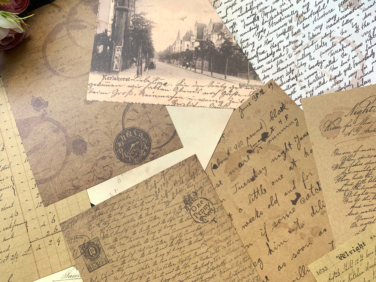 Old Letters Paper Set