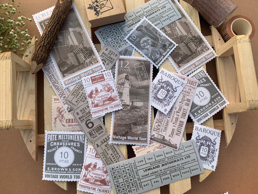 Vintage Stamps and Tickets