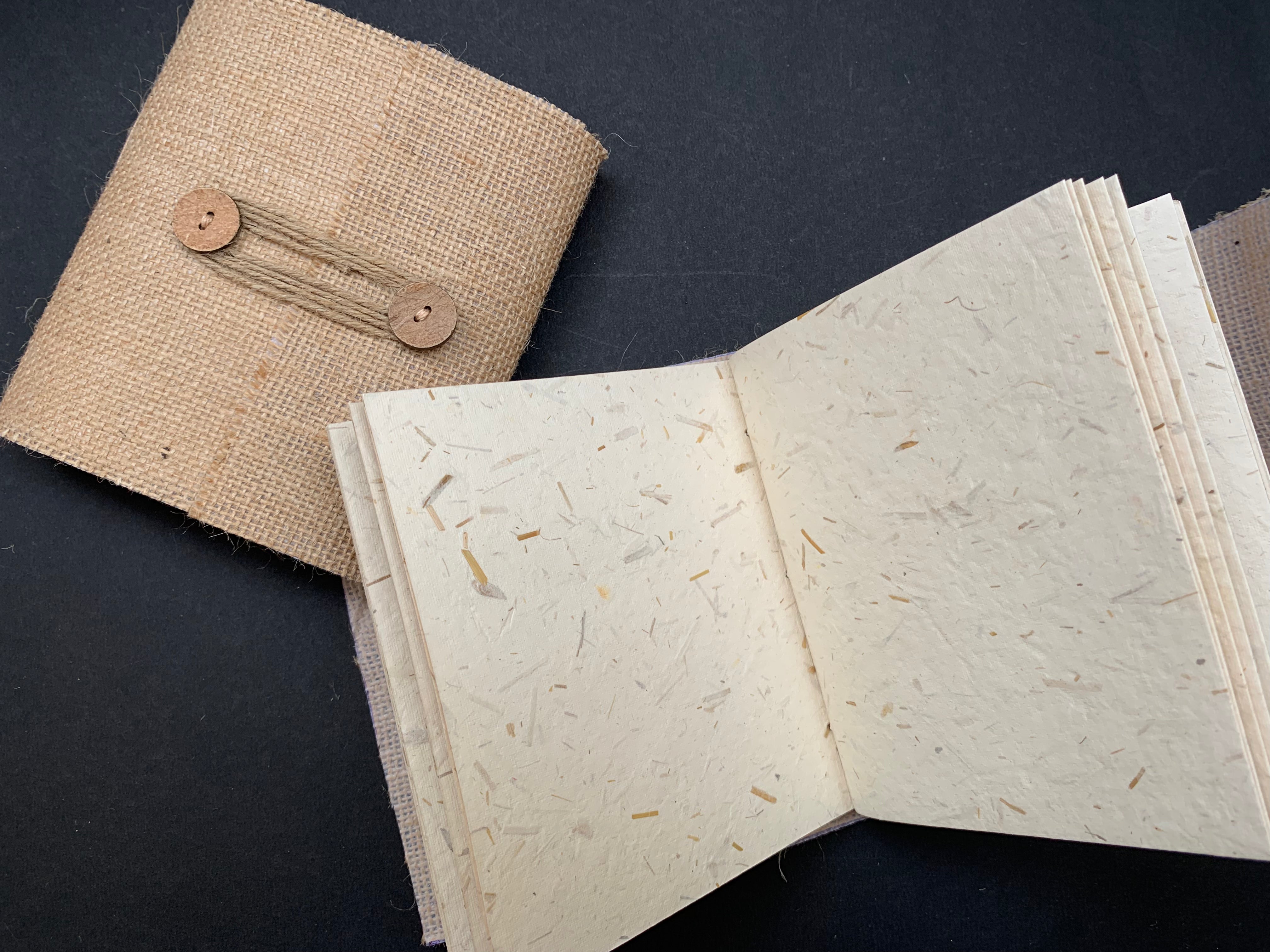 Square Handmade Paper Journal – BRWN