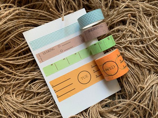 Solid Planner Washi Tapes